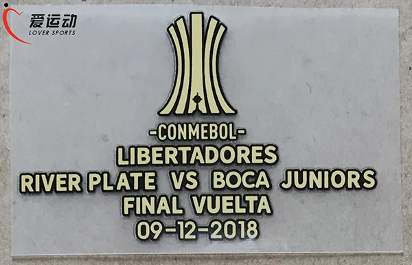 Речная пластина FINAL COPA LIBERTADORES набор значков CONMEBOL LIBERADORES детали финального матча+ трофей 3 значок - Цвет: details 1209
