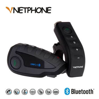 

VNETPHONE V8 Intercom 5-Way Bluetooth Motorcycle Equipment Helmet Headset FM Stereo MP3 NFC Remote Control Support Smart Phone