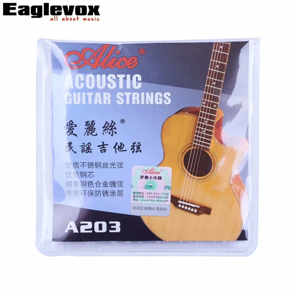 Acoustic Guitar Strings 011/012 Inch Stainless Steel Coated Copper