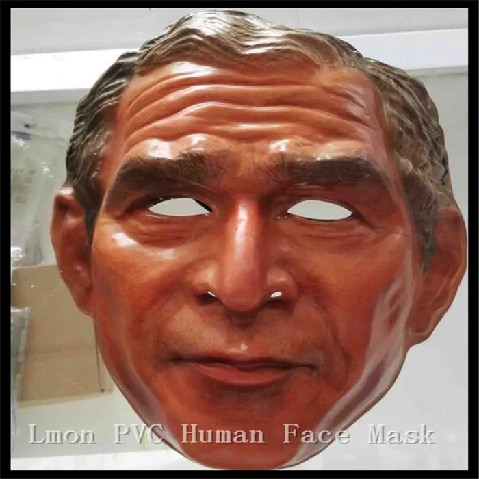 free shipping halloween party cosplay human face mask funny famous bush latex mask halloween costume party usa president mask - President Halloween Mask free shipping halloween party cosplay human face mask funny famous bush latex mask halloween costume party usa president mask - President Halloween Mask
