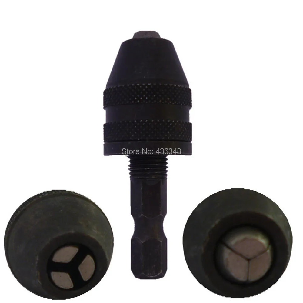 Buy 2pcs 1/4"Hex Shank Keyless Drill Chuck Electric