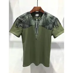 2019 Новая этикетка Marcelo Burlon футболка с коротким рукавом Для мужчин Для женщин 1:1 принт футболка с Миланом High Street Camisetas мужская футболка