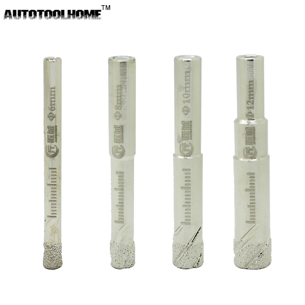 Profession 6 8 10 12 mm Diamond Coated Core Drill Bit Dry Drilling for