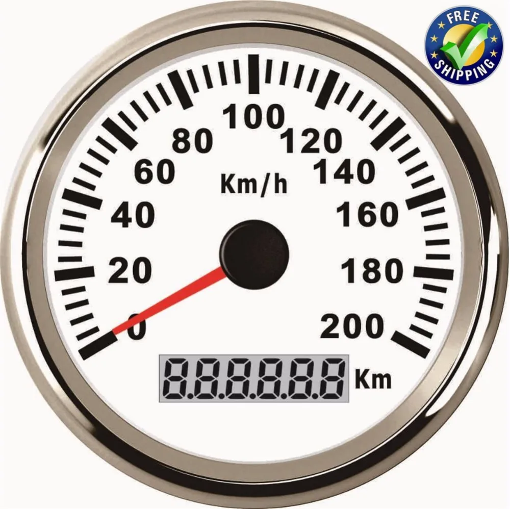 85mm GPS Speedometers 0 200km/h Speed Odometer Waterproof Speed