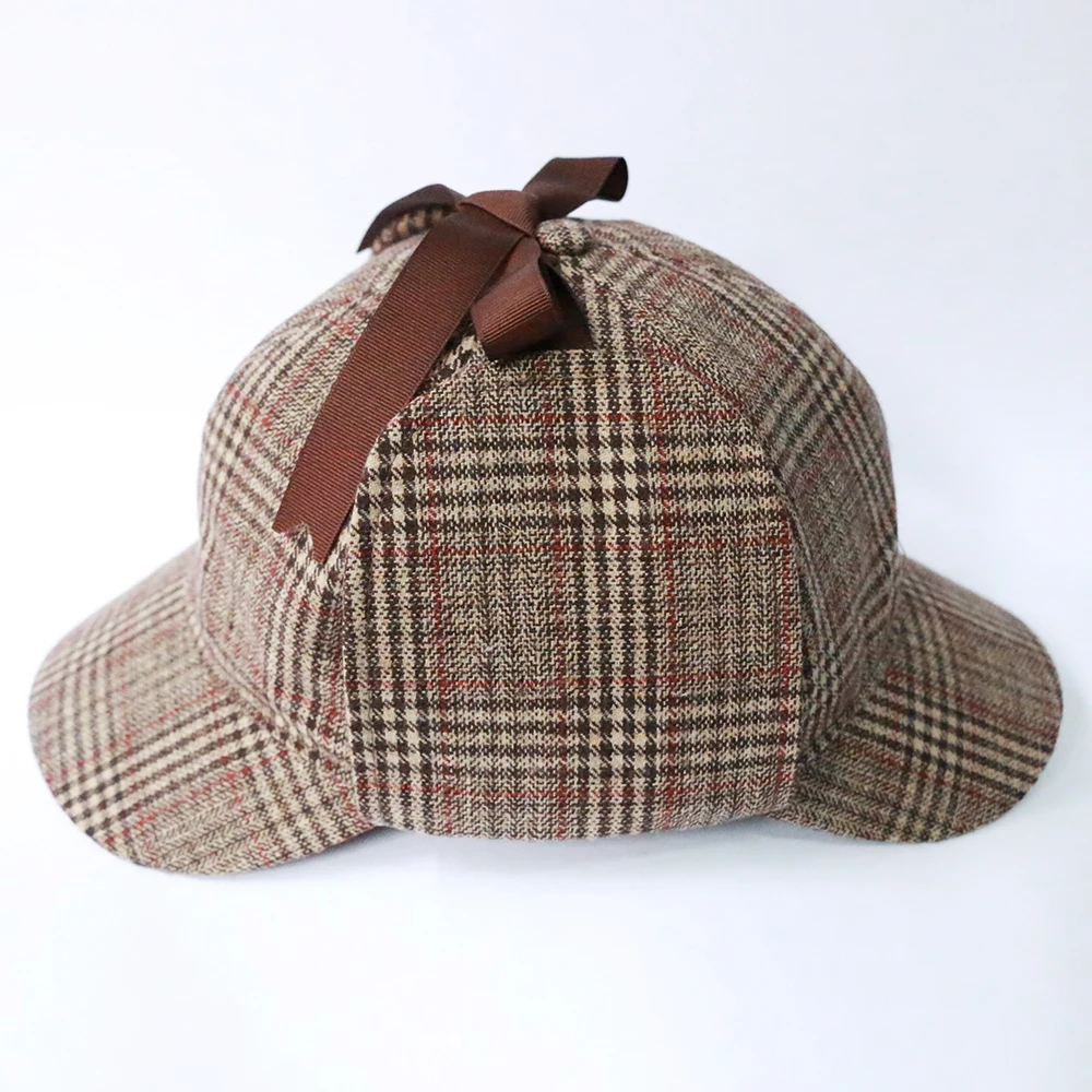 Sherlock Holmes Hat Novelty Gifts Movie Deerstalker Cosplay Hat Detective Cap Unisex Costumes Flat Caps Hip Hop Accessories (5)