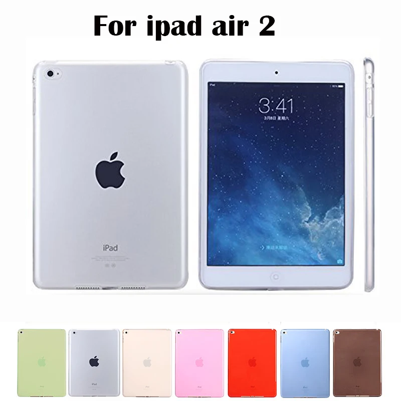 Для Apple ipad air 2 чехол TPU Мягкий Прозрачный для 6 Защитный iPad air2 планшета A1566 A1567 # |