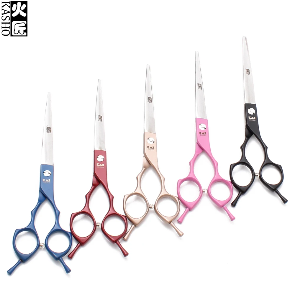 

6.5" KASHO 440C Puppy Grooming Scissors Cutting Shears Straight Scissors Dogs Hair Clippers Pets Scissors Animal Scissors H4009
