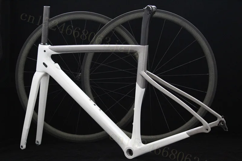 

Combination Frame+Wheels Disk Aero Road Cyclocross Frame 100*12 142x12mm Disc Disk Brake 700C Frameset T1000 Axle and QR