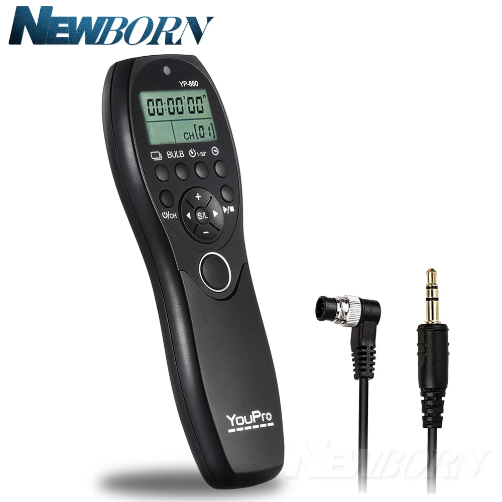 YouPro YP 880 DC0 ЖК дисплей камера проводной спуск затвора таймер дистанционное