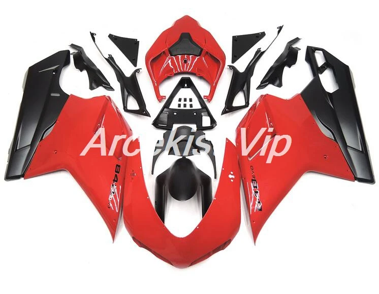 

New ABS Injection Mold Motorcycle Full Fairings Kit Fit for DUCATI 848 1098 1198 1098R 1198S Fairing Set Custom red black