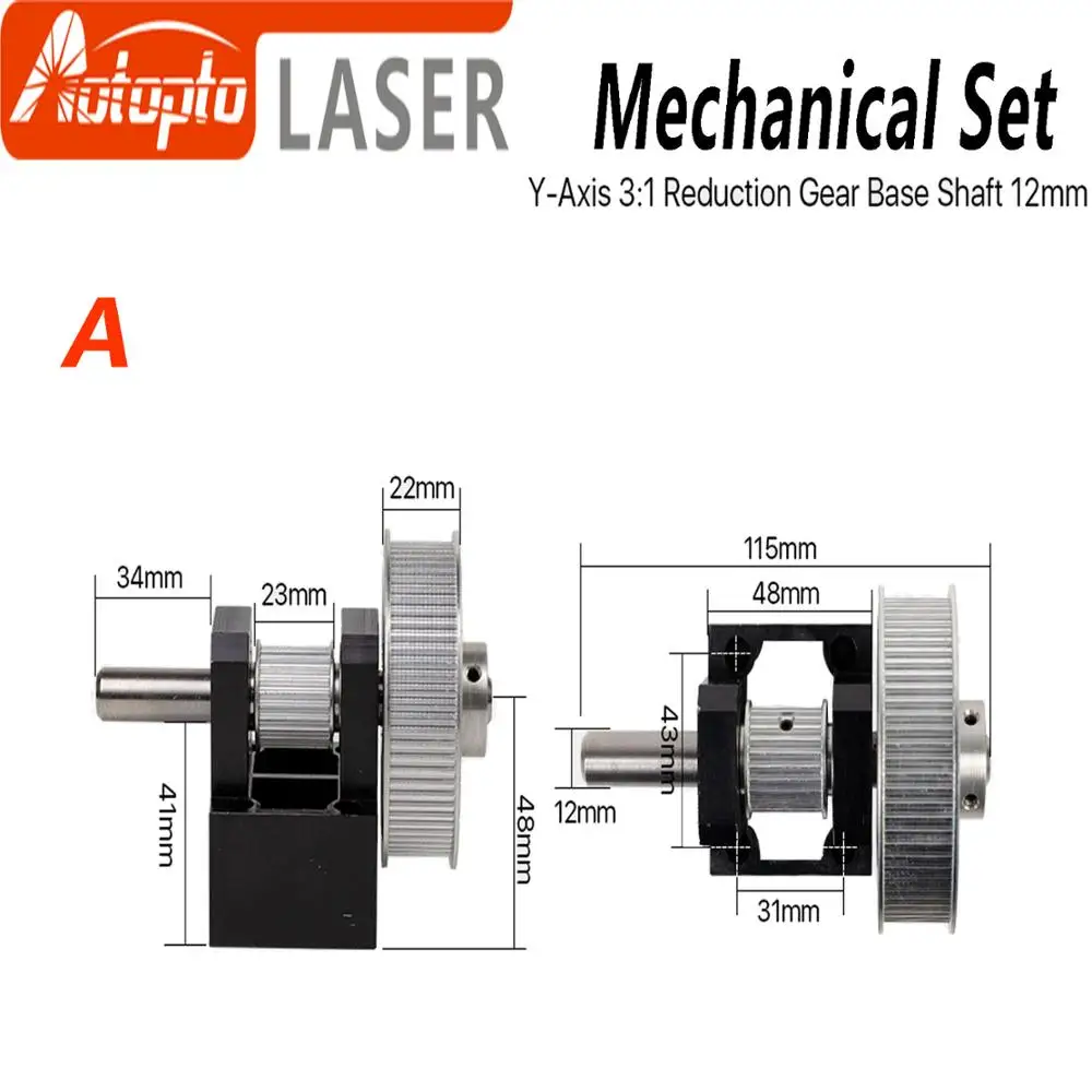 Gear Base Set Machine Mechanical Parts for Laser Engraving Cutting Machine