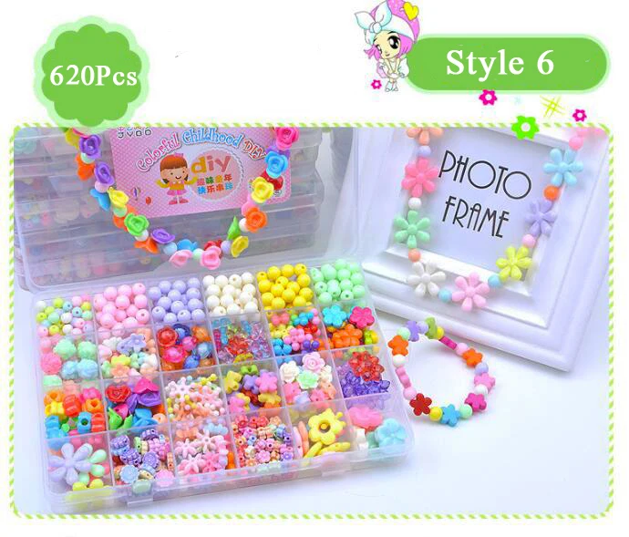 Модные игрушки для девочек красочные игрушки DIY браслет игрушки ювелирные изделия делая детей Хама бусины развивающие 3D головоломки Perler бусины игрушки GYH - Цвет: Flying Flower Nymph