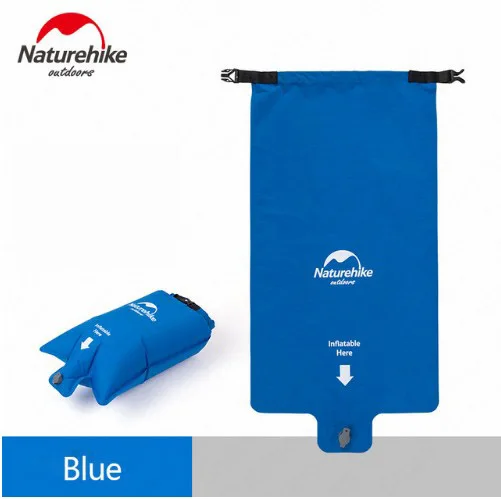 Naturehike Двойная подушка открытый мягкий надувной легкий матрас надувная кровать портативный тент двойной спальный коврик лагерь влагостойкий коврик - Цвет: Blue Air bag