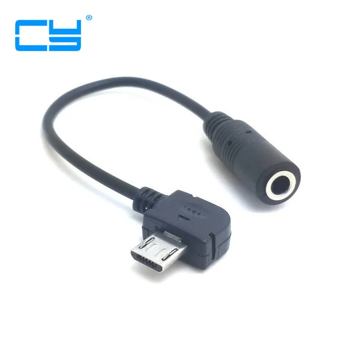 

12CM Black Micro USB to 3.5mm Female Jack Audio Cable Lead Adaptor Converter only for NOKIA mobile Micro-USB audio interface