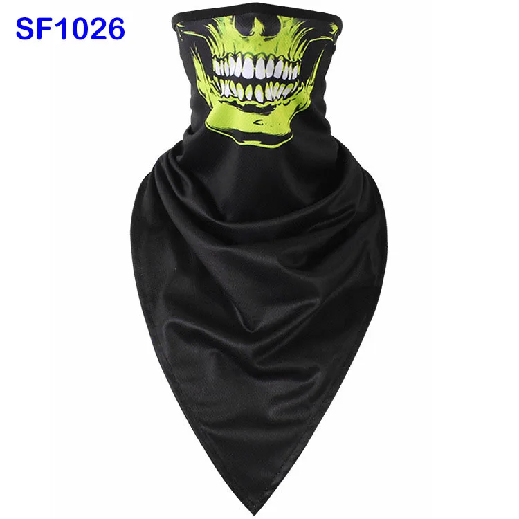 WildSurfer плюс треугольные Braga Cuello походные шарфы для верховой езды дышащие полулицевые маски черепа велосипедная Лыжная бандана для рыбалки FJ37 - Цвет: SF1026