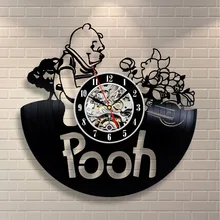 CD Vinyl Record font b Wall b font font b Clock b font Vintage Cartoon Theme