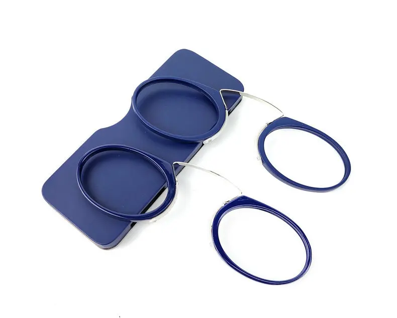 WEARKAPER, патент, зажим для носа, портативные SOS очки для чтения, с подставкой для телефона, чехол для очков, мини кошелек, пензес, оптика, 1,0-3,0