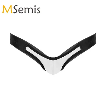 

Male Underwear Mens panties Wetlook Lingerie Elastic Low Waist Pouch Bulge Panties Open Butt Jockstrap Gay Underwear