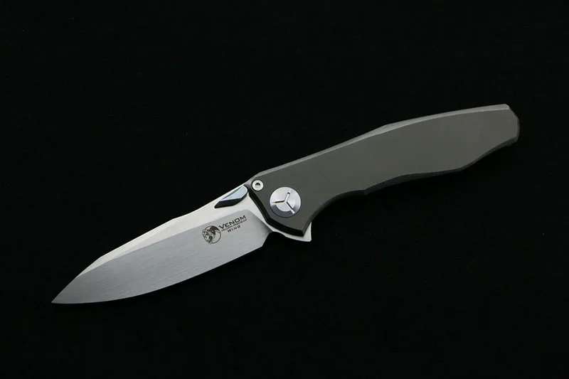Кевин Джон Веном 4 крыла Флиппер складной нож S35VN лезвие одна титановая ручка Кемпинг Охота выживания Карманные Ножи EDC инструменты
