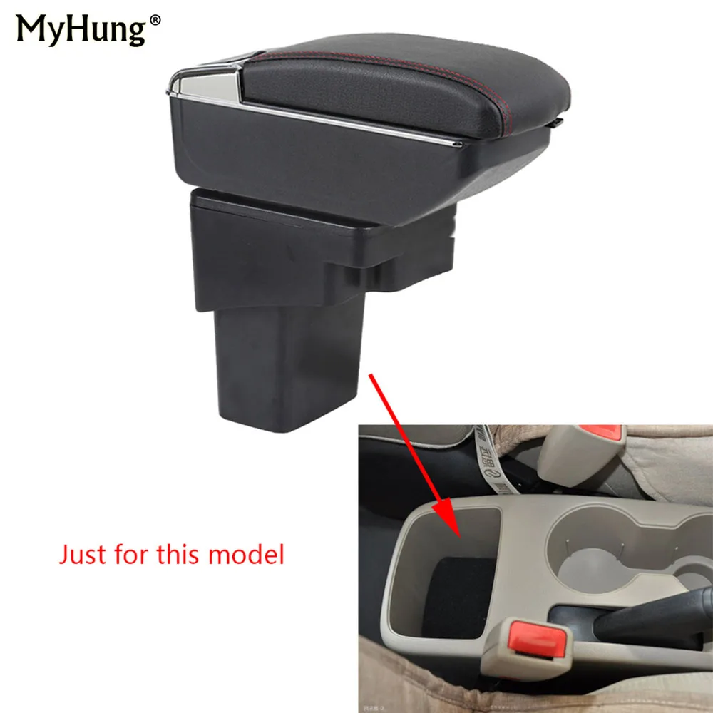

For Hyundai Solaris Verna Grand Avega Armrest box Central Console Armrest Car box with cup holder With Rise and Down Function