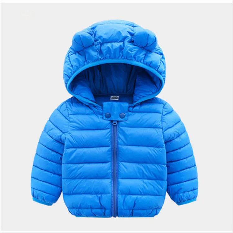 Fanfiluca Toddler Coat Black Hooded Warm Winter Coat Girls Cotton Waistcoat Infant For Baby Boy Jacket Kids Parka Outerwear006