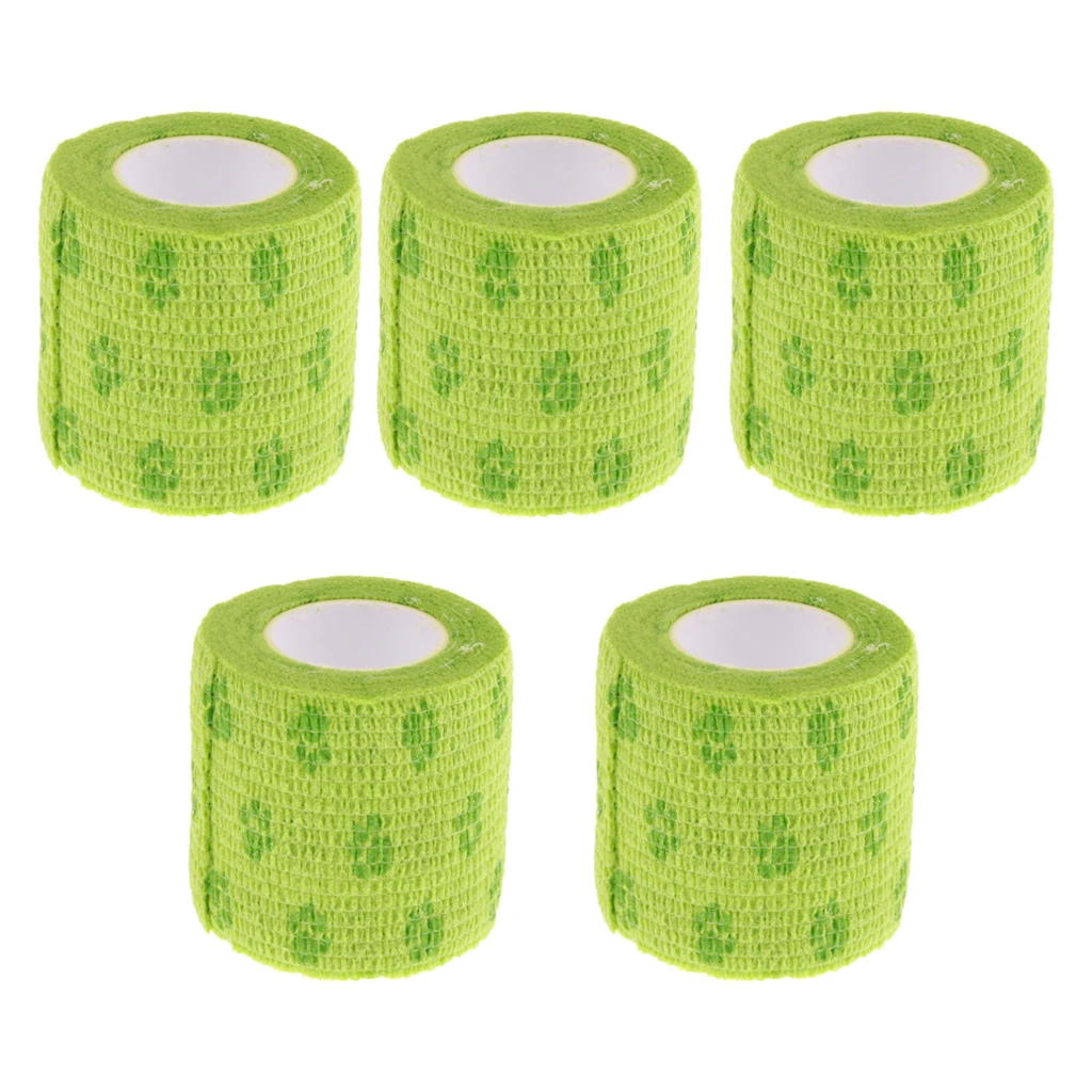 5 Pieces Non Woven Pet Dog and Cat Wound Self Adhesive Bandage Tape