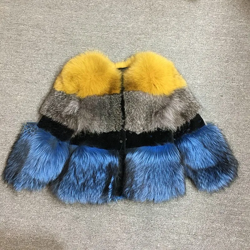

2019 New Real Silver Fox Fur Coat for Women Winter Natural Sheep Shearing Full Pelt Thick Warm Coat Luxury Silver Fox Fur Jacke