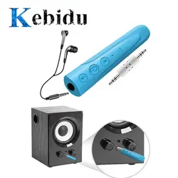 KEBIDU 3,5 мм разъем AUX I8 наушники беспроводной bluetooth-приемник mp3-плеер аудио автомобильный комплект наушники громкой связи с микрофоном для