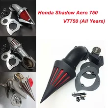 For Honda Shadow Aero 750 VT750 (All Years) Motorcycle Air Cleaner Kit Intake Filter Black Chrome For Honda Shadow Aero 750 VT750 (All Years) Motorcycle Air Cleaner Kit Intake Filter Black Chrome