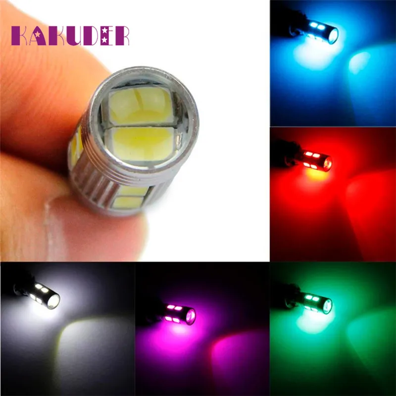 

10 SMD 5630 5730 LED Light Bulb Car Auto LED T10 194 W5W Canbus Luz del coche Luz do carro quality fashion new sep24