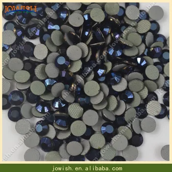 

Korean Blue Metallic SS10 glass rhinestone 500 Gross / bag iron on transfer stone for dress Nail