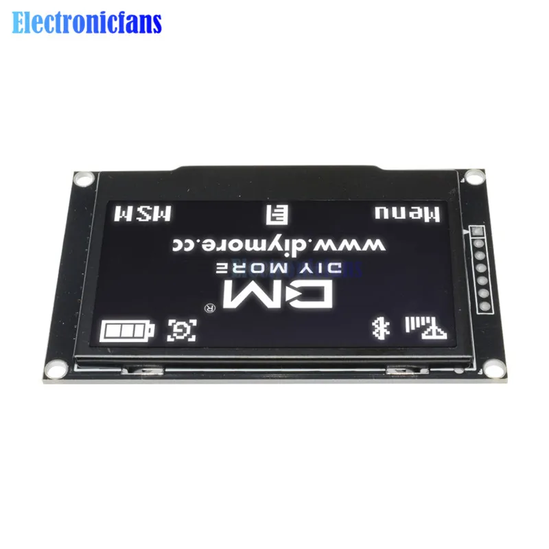 Diymore 2,42 дюймов 2,4" ЖК-экран 128x64 OLED дисплей модуль IIC IEC SPI серийный 12864 OLED дисплей для C51 STM32 SPD0301 белый