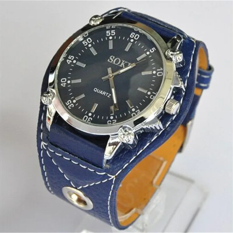 

2019 sports and leisure quartz watch, leather strap, light weight, youthful vitality..