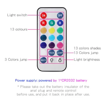 13 Colors Anal Sex Toys LED Colorful Light Metal Butt Plug For Adult Game Anal Dildo Erotic Toys Intimate Goods Vagina Massager 3