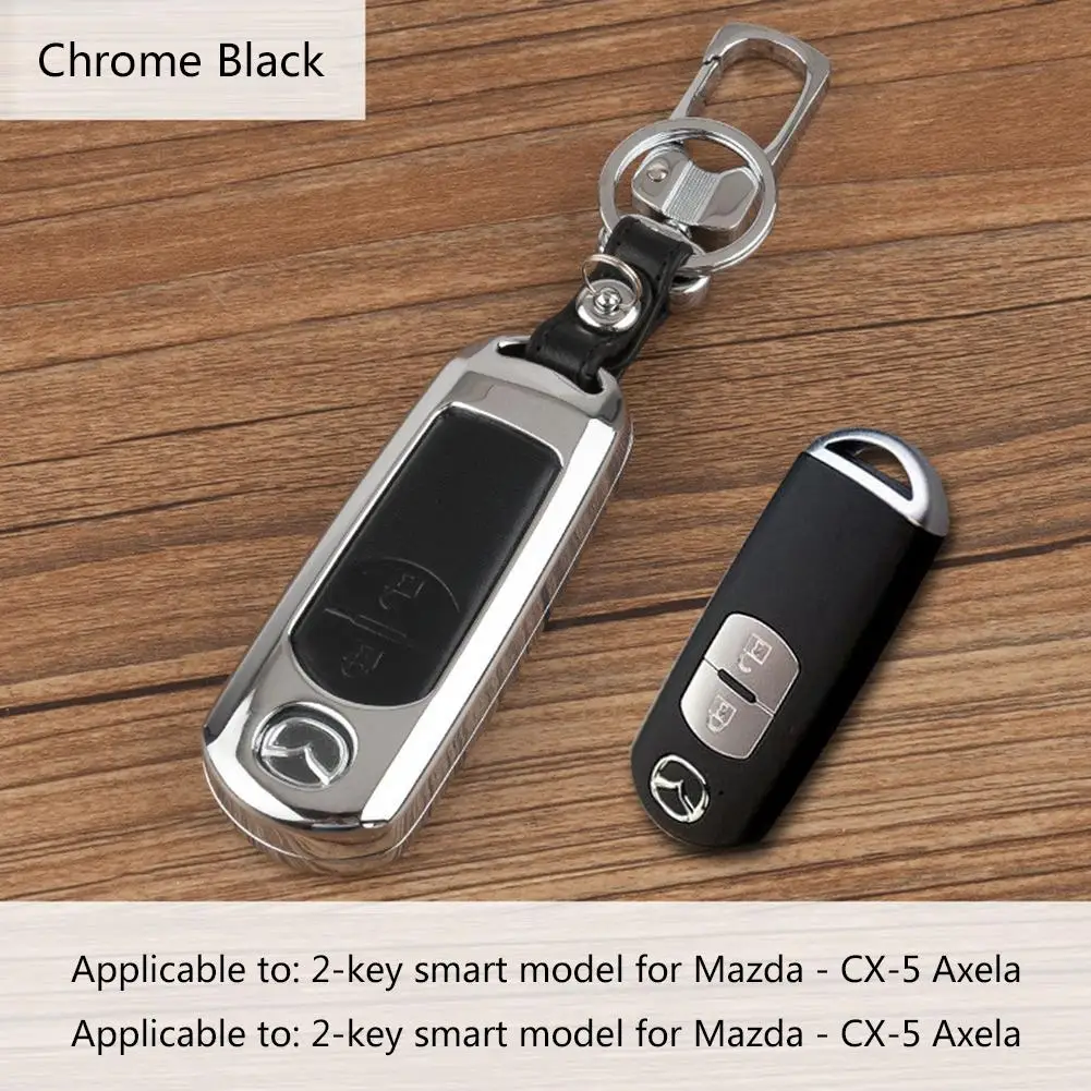 

2018 New Zinc Alloy Car Auto Key Case Key Cover For Mazda 2 3 6 CX5 CX-5 CX-7 CX-9 Iron Box Car Accessories