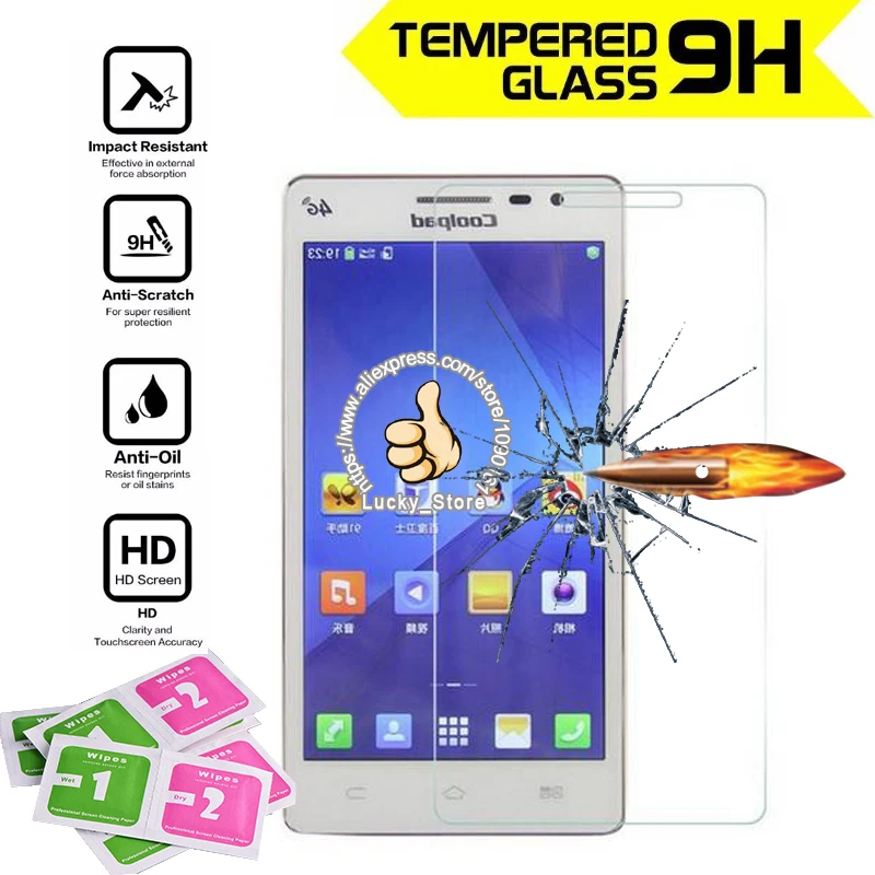 2pcs For Coolpad 8720L 2.5D 0.3mm Premium Tempered Glass Screen Protector Toughened protective Film | Мобильные телефоны и