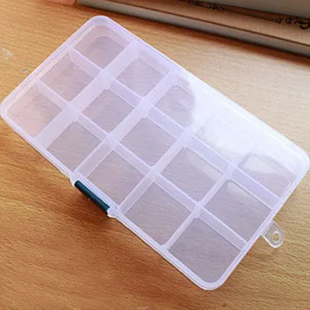 

Organizer Desktop Storage Case Box Holder Container Pills Jewelry Nail Art Tips 15 Grids Kitchen Organizer Box Brand 2020