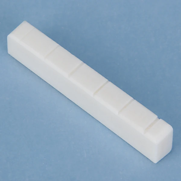 Classical Guitar Natural Bone Slotted Bridge Saddle End Nut Set White