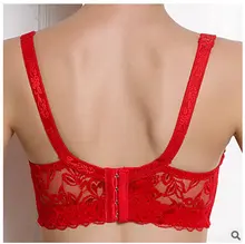 Nova mulher sexy sutiã de renda para mulher bordado 34 36 38 40 42 44 46 a b c d cup bra push up v profundo marca algodão renda sutiã c3306