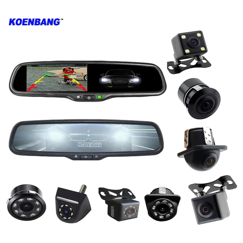 

Electronic Auto Dimming Special Bracket Rear View Mirror Monitor 4.3Inch +600TV Line Car Rear View Rearview Monitor