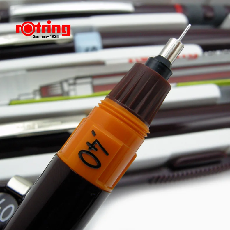 Немецкая оригинальная игольчатая ручка rotring, набор, JUNIOR, простая, может быть заполнена чернилами, классический набор ручек для рисования 01 03 05, набор