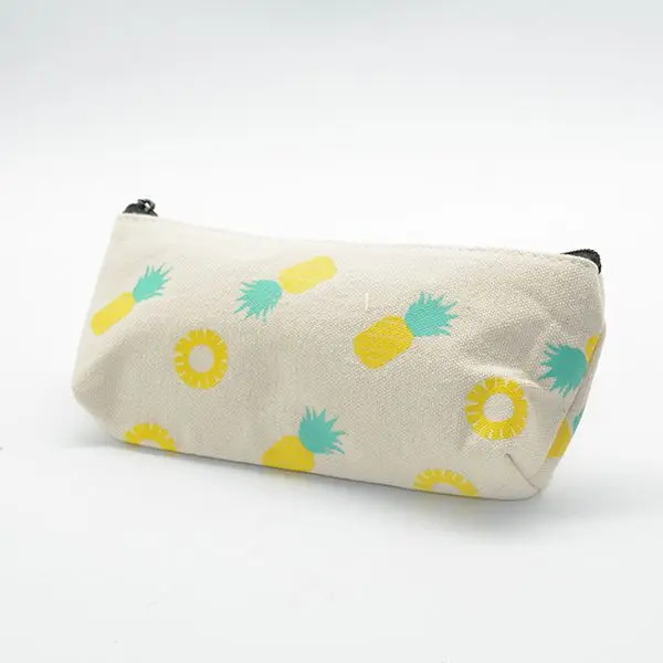 Арбуз Пенал школьный Etui корейский ручки сумки Pencilcase Papeleria Lapices Фламинго Astuccio Scuola холст КАЛЕМ Куту - Цвет: Pencil case C