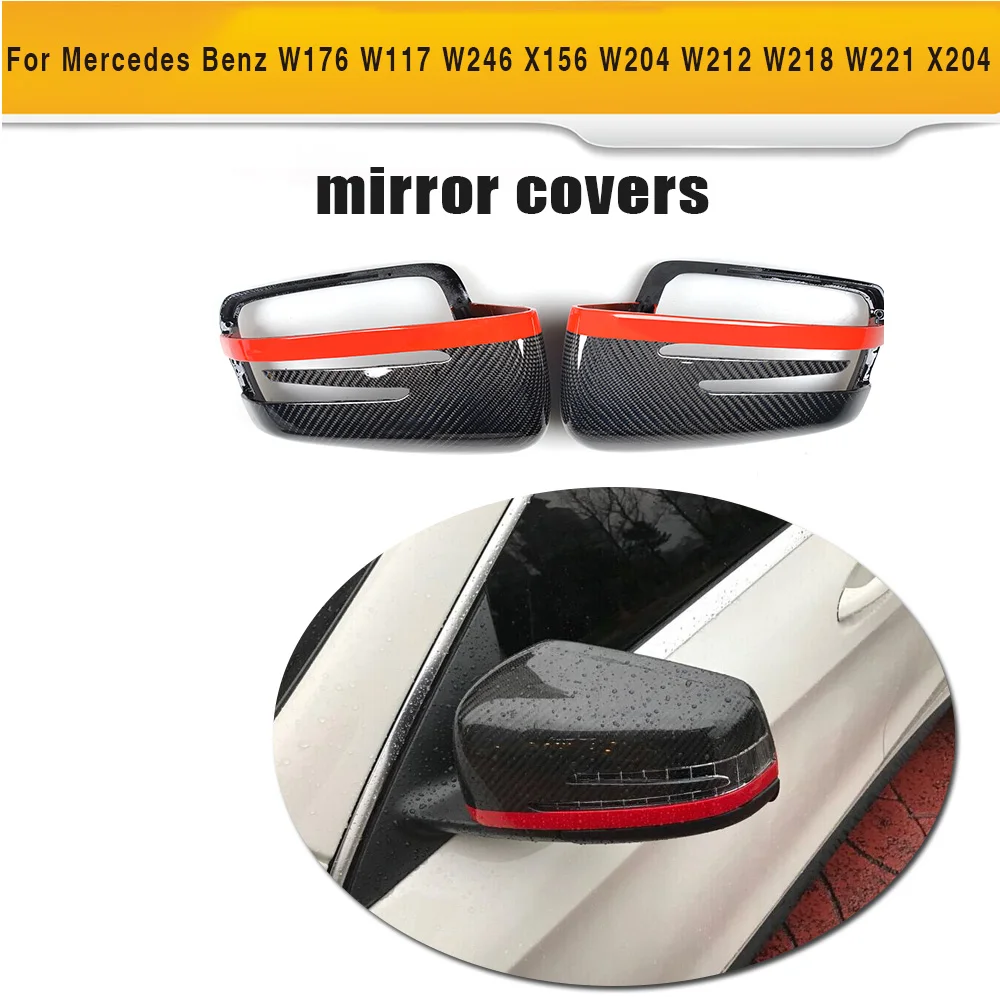 Боковое зеркало из углеродного волокна для Mercedes Benz W176 W246 W204 W117 W218 W212 W207 X156 X204 W221|side