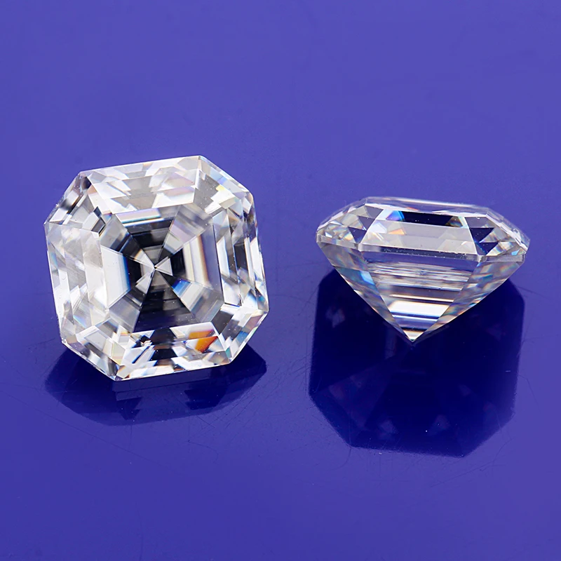 Тест Положительный EF белый цвет 7 5*7 5 мм asscher cut Moissanite свободные камни для