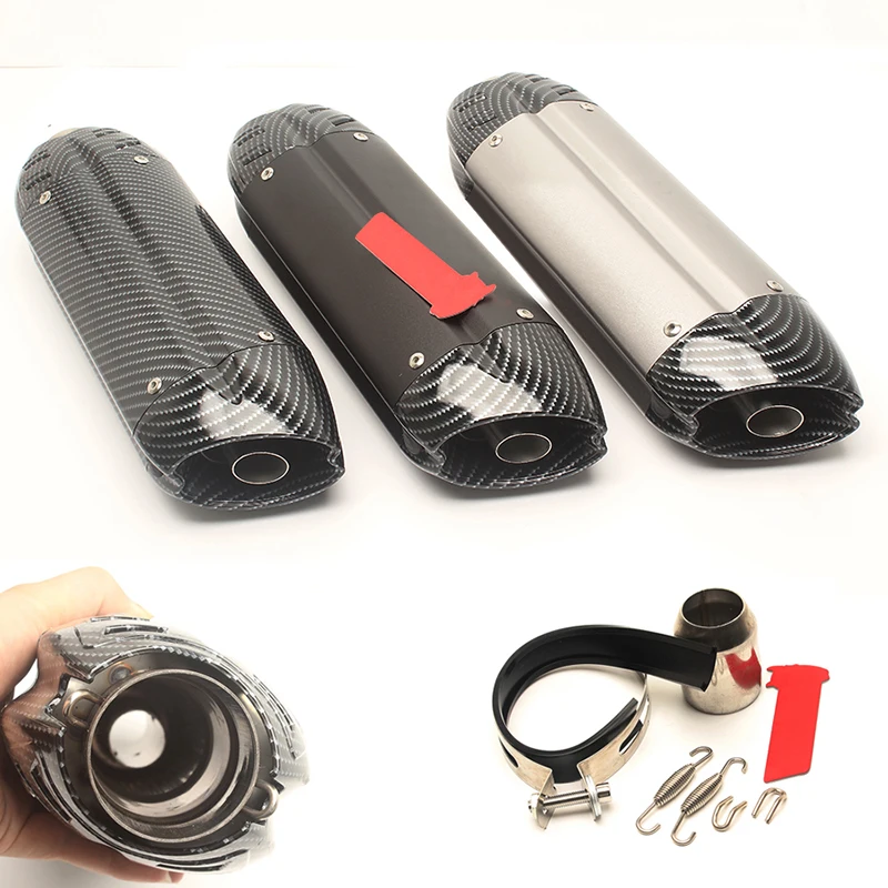

Motorcycle Exhaust Muffler Pipe Modified 38/51mm Tail Aluminum Exhaust System for Z800 GSX-R750 ZX-6R ZX-10R 250NK