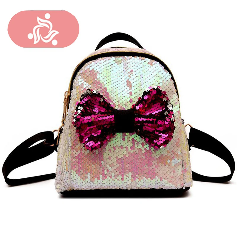 

Quality Bling Sequins Backpack School Bags For Teenage Girl Princess Backpack Bag Rucksack Small Travel Sequins Backpack Mochila