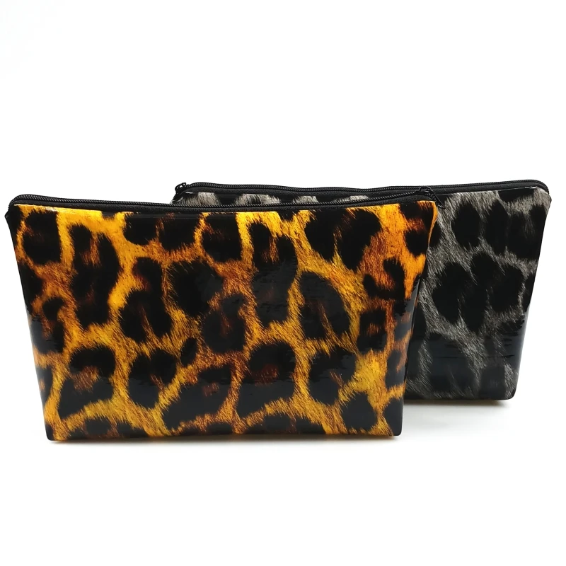 

2018 Fashion Leopard Leather Women Travel Bag Waterproof Makeup Case Cosmetic Bags Professional Organizer Handbag High Capacity