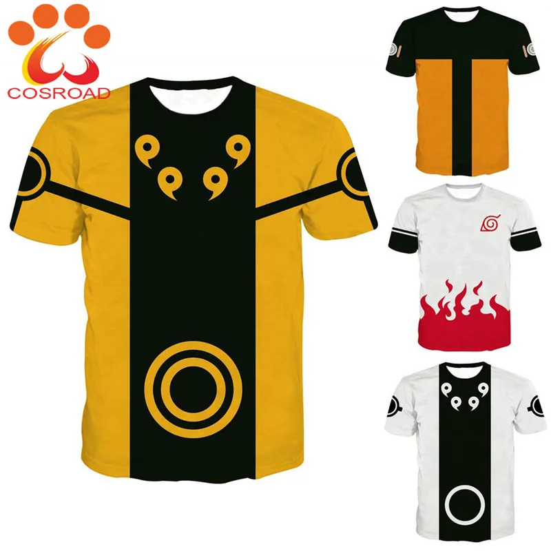 Футболка Cosroad Naruto мужская и женская летняя футболка|Костюмы аниме| |