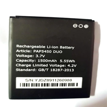 

3.7V 1500mAh Replacement Battery For Prestigio PAP5450 PAP 5450 DUO PAP5450DUO Bateria Batterie with phone stander for gift