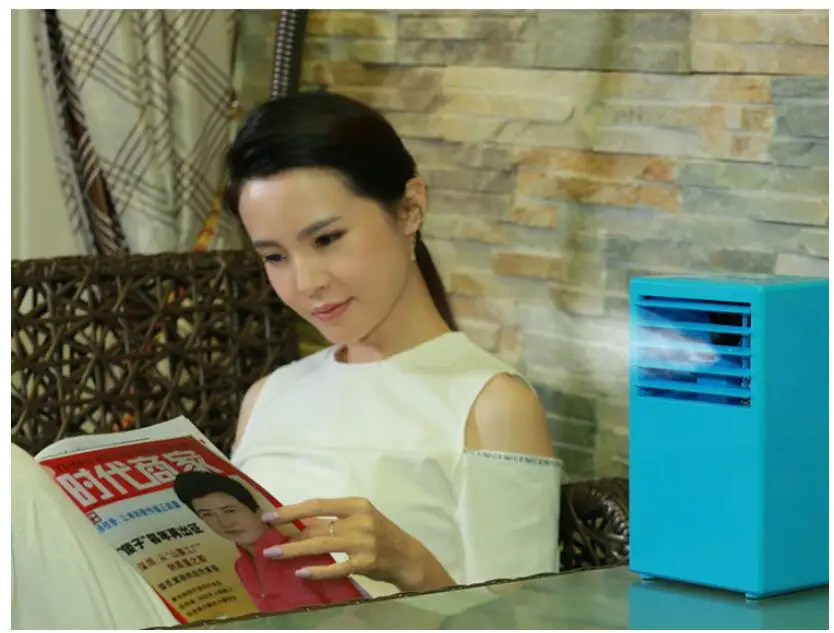 

Portable Air Conditioner Air Cooler Mini Air Personal Space Cooler Quick Easy Way to Cool Home Office Desk Car Styling